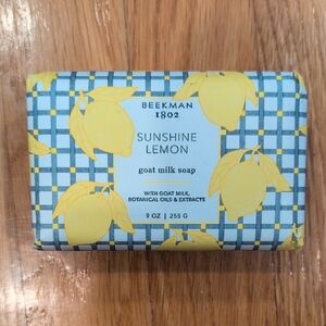 Beekman 1802 Sunshine Lemon Goat Milk Soap with Yellow Lemons